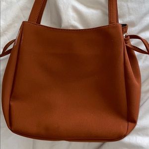 small brown shoulder bag